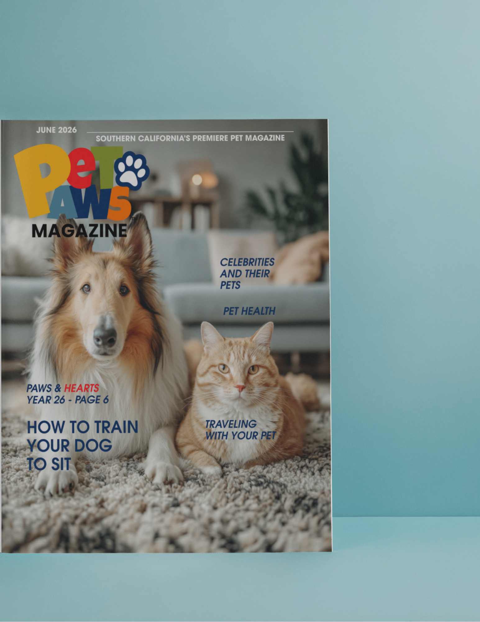 Pet Paws Magazine June 2026 Cover